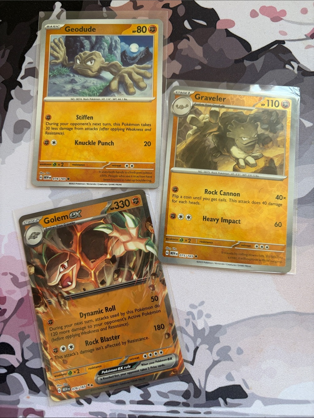 Geodude, Graveler & Golem ex Evolution Lot | 3 Cards | Reverse Holo | ✨5/$25✨